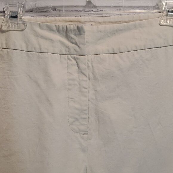 Chico's light colored khaki short inseam flared pants - Picture 3 of 8